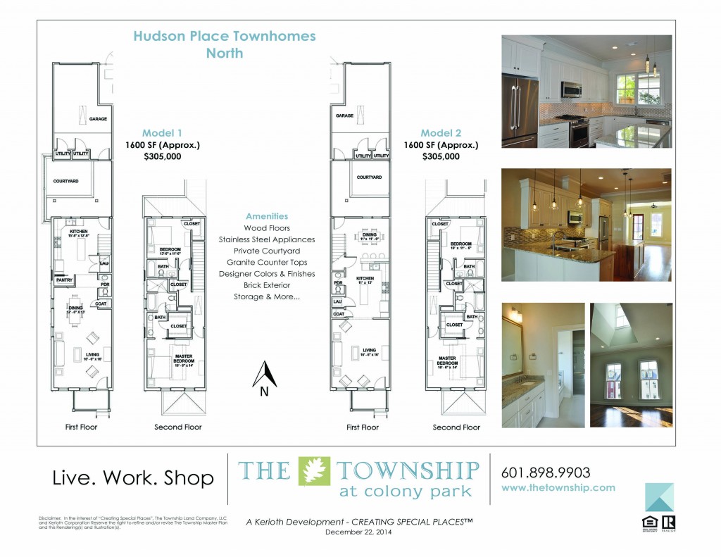 Hudson Place TownhomesNorthback The Township at Colony Park